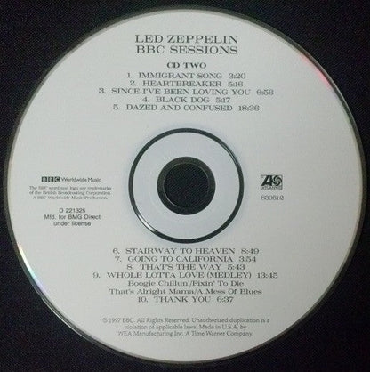 Led Zeppelin - BBC Sessions (2xCD) | Excellent+ (EX+) Excellent+ (EX+)--