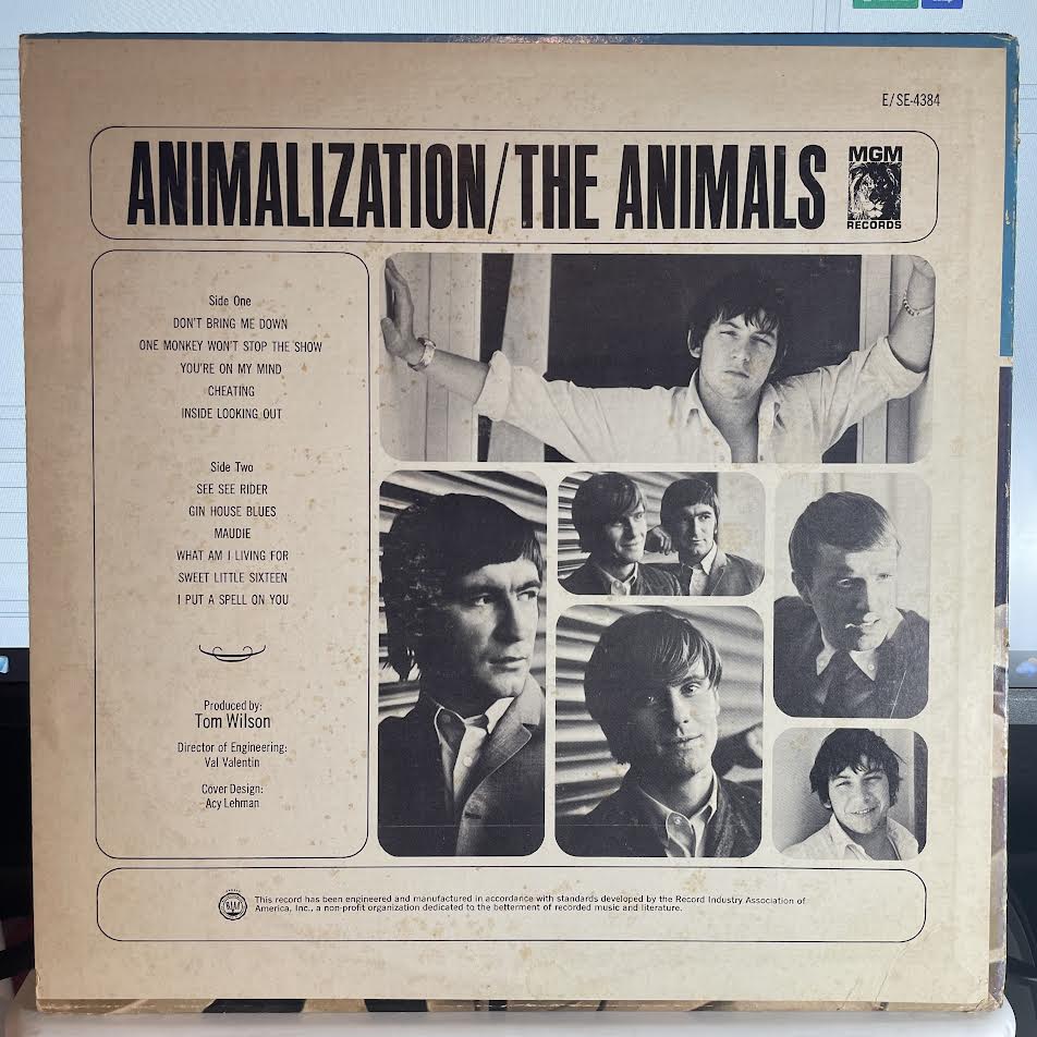 The Animals - Animalization (VINYL) | Excellent+ (EX+) Excellent (EX)--