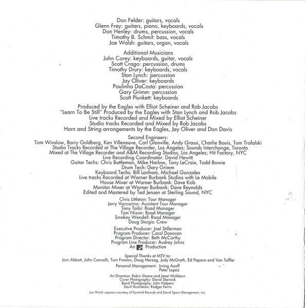 Eagles - Hell Freezes Over (CD) | Excellent+ (EX+)--