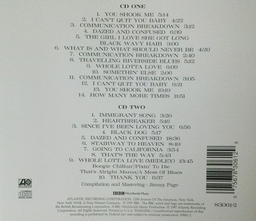 Led Zeppelin - BBC Sessions (2xCD) | Excellent+ (EX+) Excellent+ (EX+)--