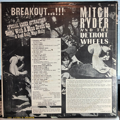 Mitch Ryder & The Detroit Wheels - Breakout…!!! (VINYL) | Excellent+ (EX+) Very Good Plus (VG+)--