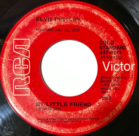 Elvis Presley - Kentucky Rain | Excellent (EX) Excellent (EX)--