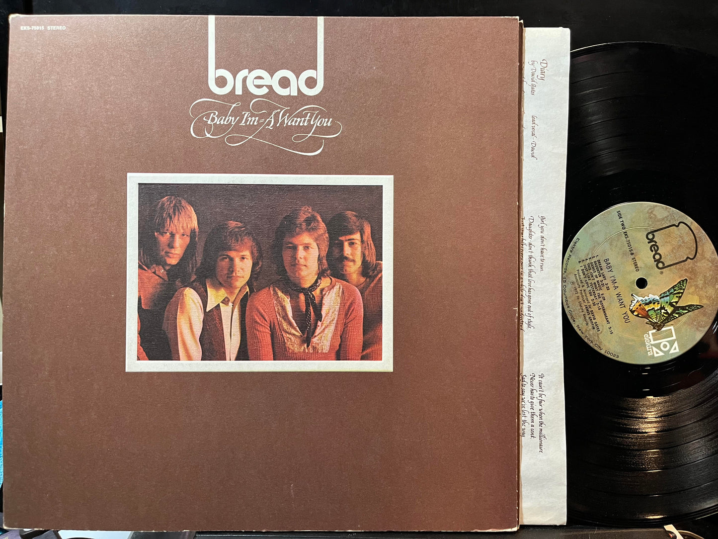 Bread - Baby I'm-A Want You (VINYL) | Excellent+ (EX+) Excellent+ (EX+)--
