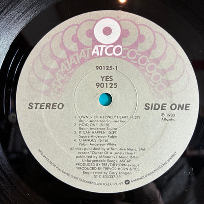 Yes - 90125 (VINYL) | Excellent+ (EX+) Excellent (EX)--