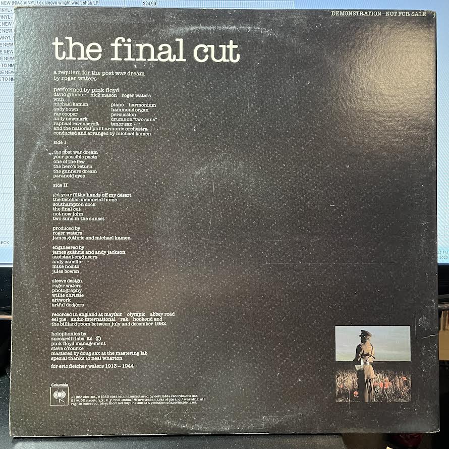 The Final Cut (VINYL) | Excellent+ (EX+) Excellent+ (EX+)--