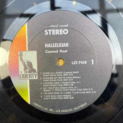 Canned Heat - Hallelujah (VINYL) | Excellent+ (EX+) Very Good Plus (VG+)--