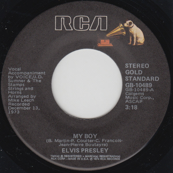 Elvis Presley - My Boy | Excellent (EX) Near Mint (NM)--
