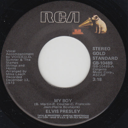 Elvis Presley - My Boy | Excellent (EX) Near Mint (NM)--