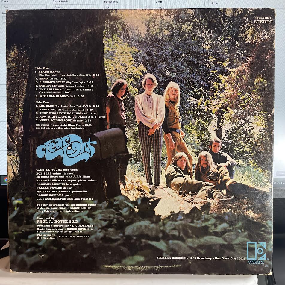 Clear Light (2) - Clear Light (VINYL) | Excellent+ (EX+) Excellent (EX)--