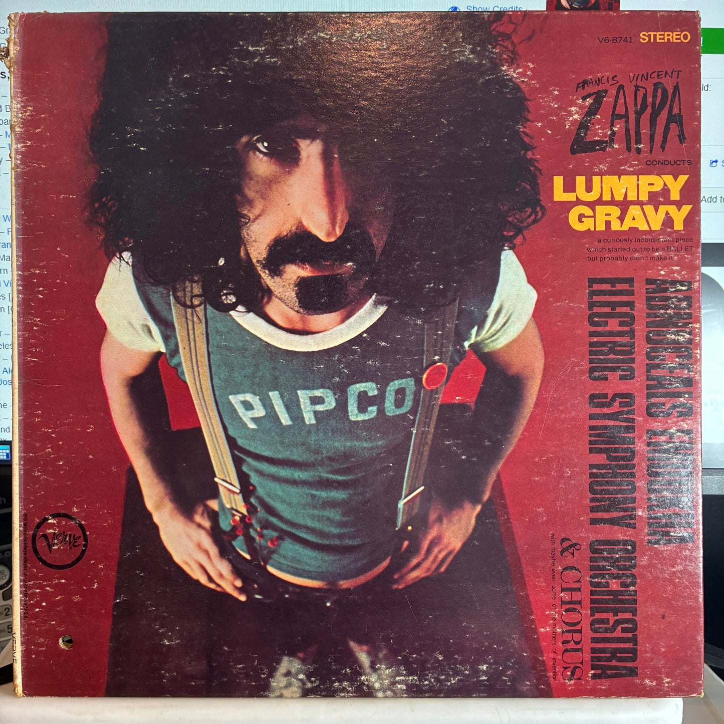 Frank Zappa - Lumpy Gravy (VINYL) | Excellent (EX) Very Good Plus (VG+)--