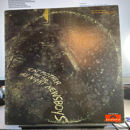 Cat Mother And The All-Night Newsboys - The Street Giveth.. And The Street Taketh Away (VINYL) | Excellent+ (EX+) Very Good Plus (VG+)--