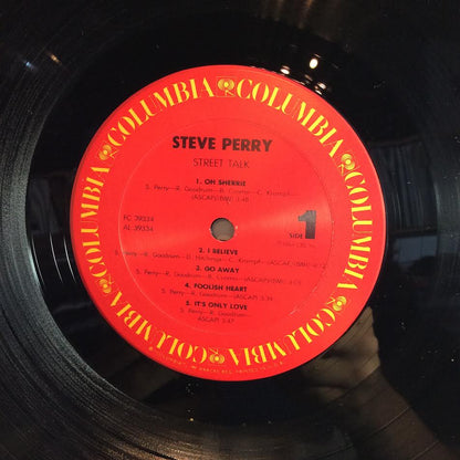Steve Perry - Street Talk (VINYL LP Columbia ‎– FC 39334 | USED Excellent+ (EX+) Excellent+ (EX+)--