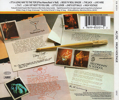 AC/DC - High Voltage (CD EPIC EK 80201) | USED Excellent (EX) Near Mint (NM)--