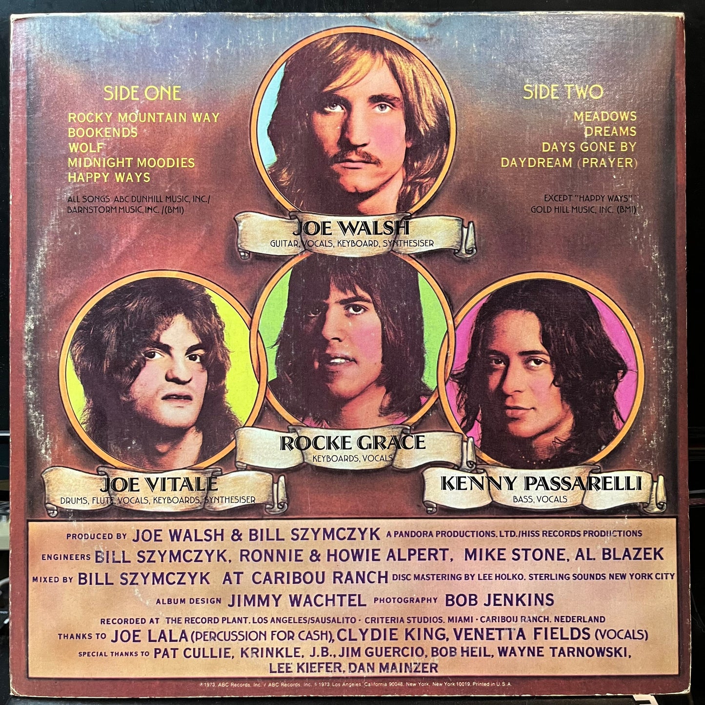 Joe Walsh - The Smoker You Drink, The Player You Get (VINYL LP ABC DUNHILL DSX-50140 1974) | USED Excellent (EX) Excellent (EX)--