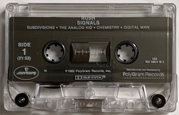 Rush - Signals (CASSETTE) | Excellent (EX) Excellent (EX)--