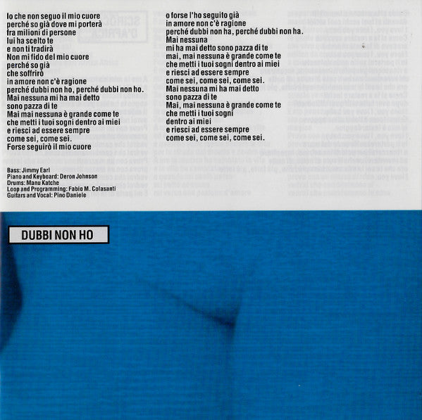 Dimmi Cosa Succede Sulla Terra (CD) | Excellent (EX) Very Good Plus (VG+)--