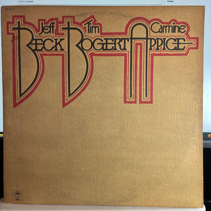 Beck, Bogert & Appice - Beck, Bogert & Appice (VINYL) | Excellent (EX) Excellent (EX)--