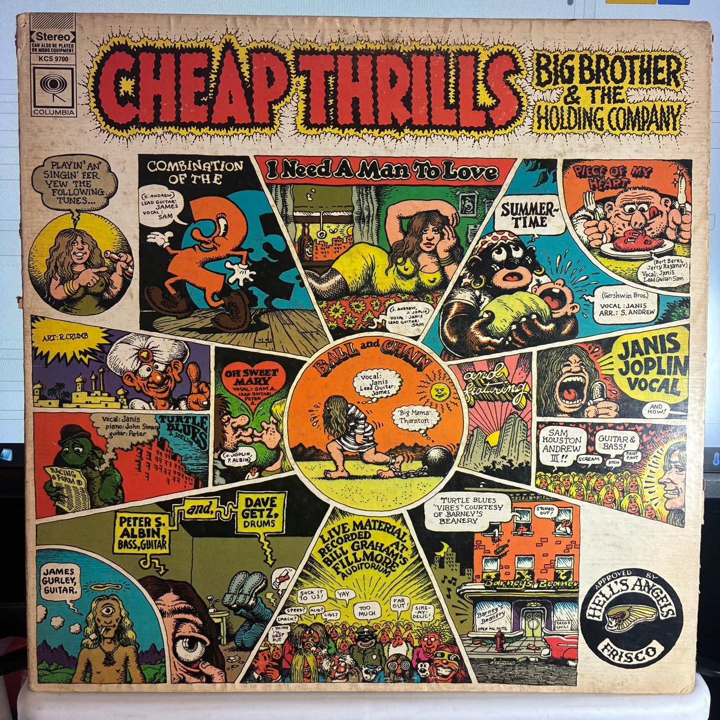 Big Brother & The Holding Company - Cheap Thrills (VINYL) | Excellent (EX) Very Good Plus (VG+)--