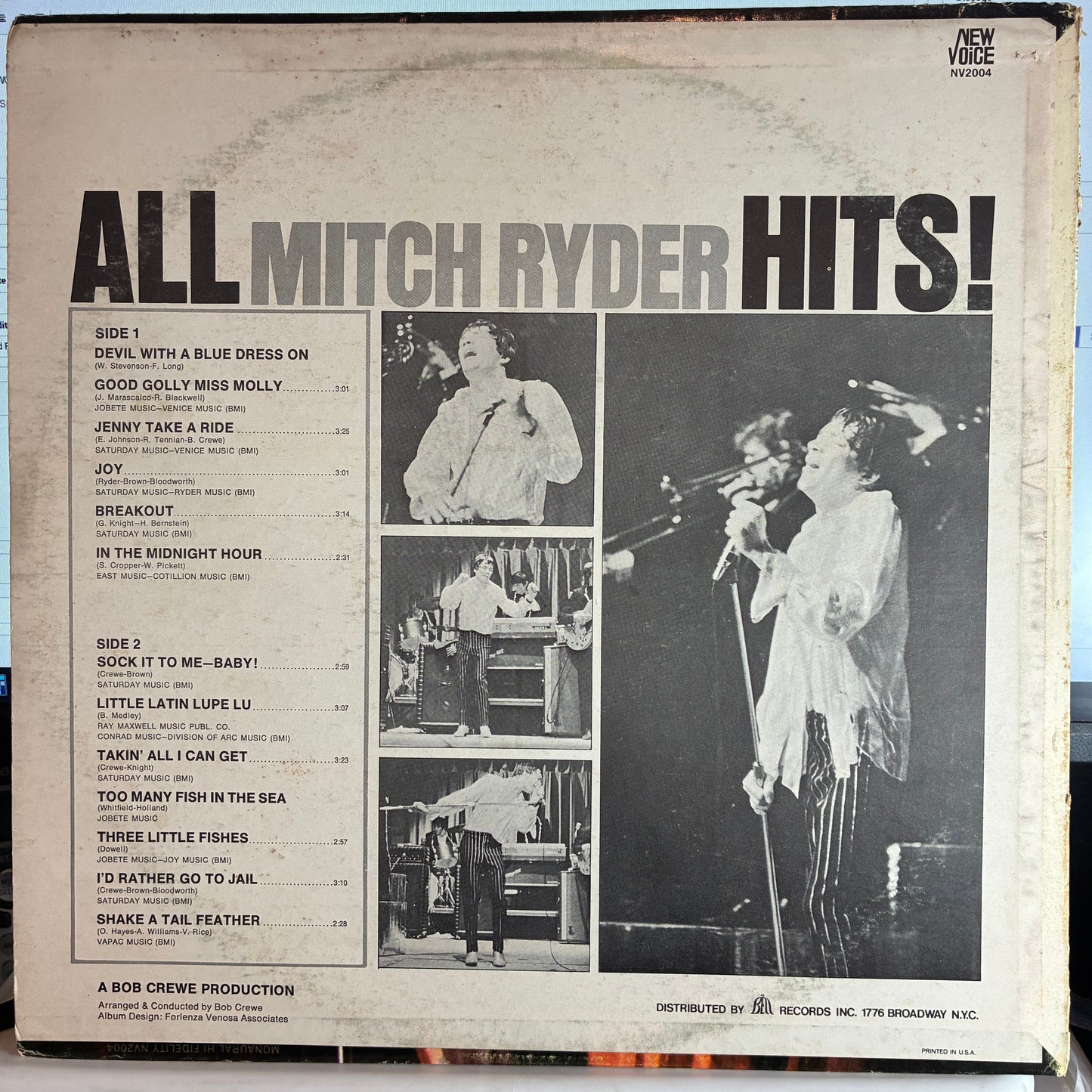 Mitch Ryder - All Mitch Ryder Hits! (VINYL) | Excellent (EX) Very Good Plus (VG+)-