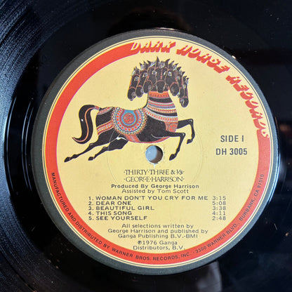 George Harrison - Thirty Three & 1/3 (VINYL) | Excellent (EX) Excellent (EX)--