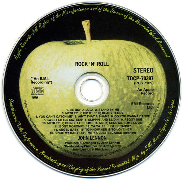 John Lennon - Rock 'N' Roll (CD) | Excellent (EX) Excellent+ (EX+)--