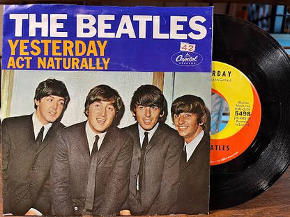 The Beatles - Yesterday / Act Naturally (7" VINYL) | Excellent (EX) Excellent+ (EX+)--
