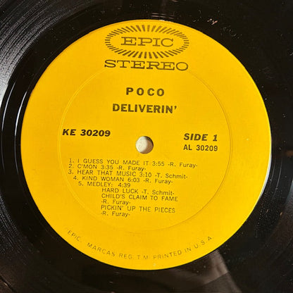 Poco (3) - Deliverin' (VINYL) | Excellent (EX) Very Good Plus (VG+)--