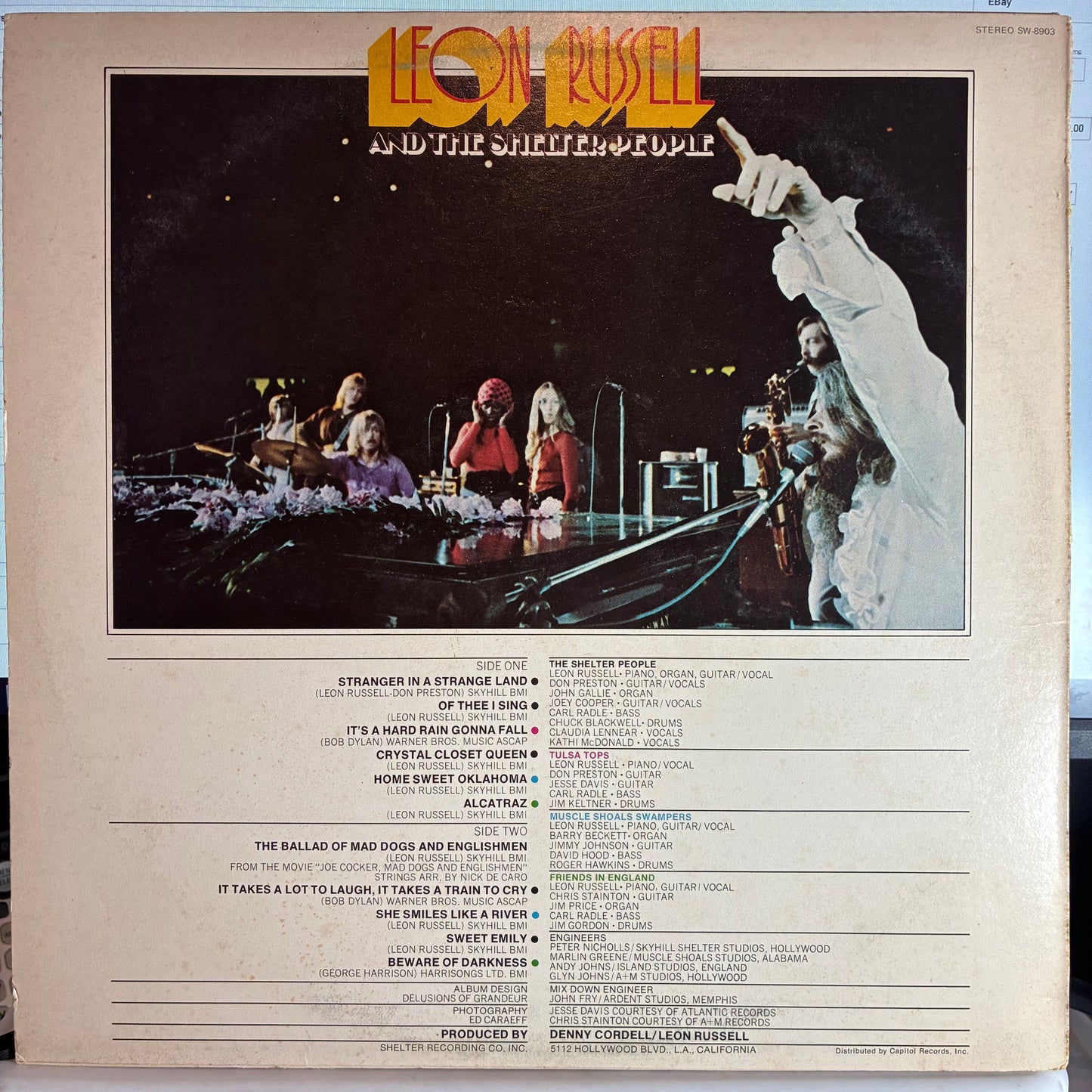 Leon Russell - Leon Russell And The Shelter People (VINYL W/ FLEXI-DISC) | Excellent (EX) Very Good Plus (VG+)--