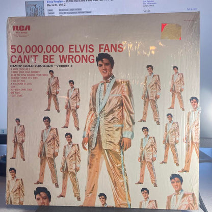 Elvis Presley - 50,000,000 Elvis Fans Can't Be Wrong (Elvis' Gold Records, Vol. 2) (VINYL) | Excellent (EX) Near Mint (NM)--