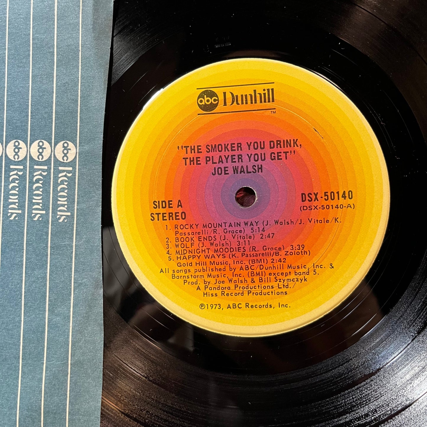 Joe Walsh - The Smoker You Drink, The Player You Get (VINYL LP ABC DUNHILL DSX-50140 1974) | USED Excellent (EX) Excellent (EX)--