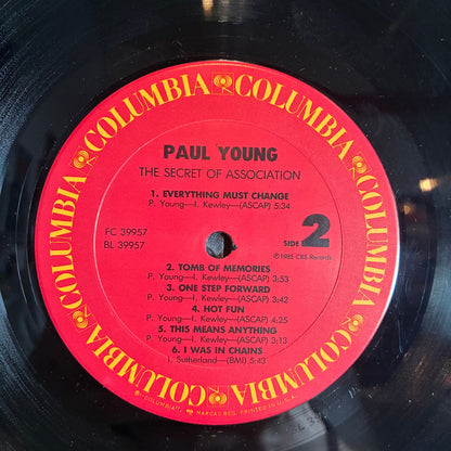 Paul Young - The Secret Of Association (VINYL) | Excellent (EX) Excellent (EX)--