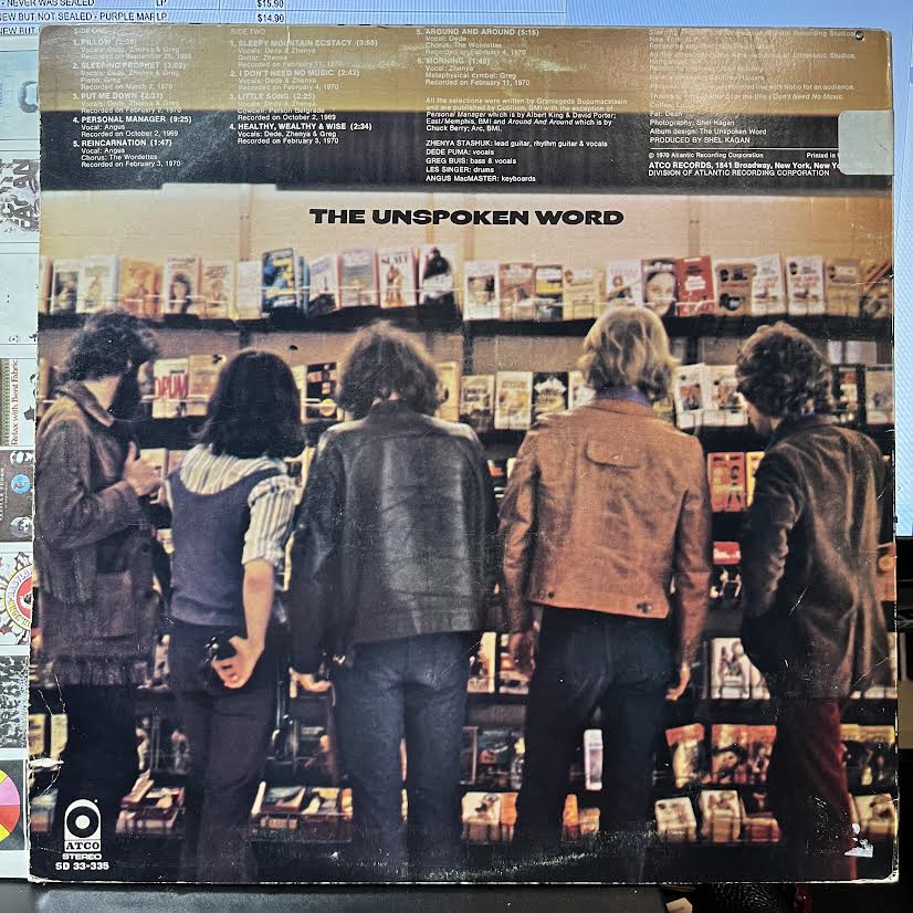 The Unspoken Word - The Unspoken Word (VINYL) | Excellent (EX) Very Good Plus Plus (VG++)--