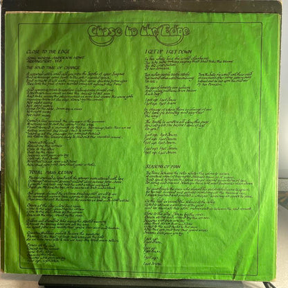 Yes - Close To The Edge (VINYL) | Excellent (EX) Very Good (VG)--