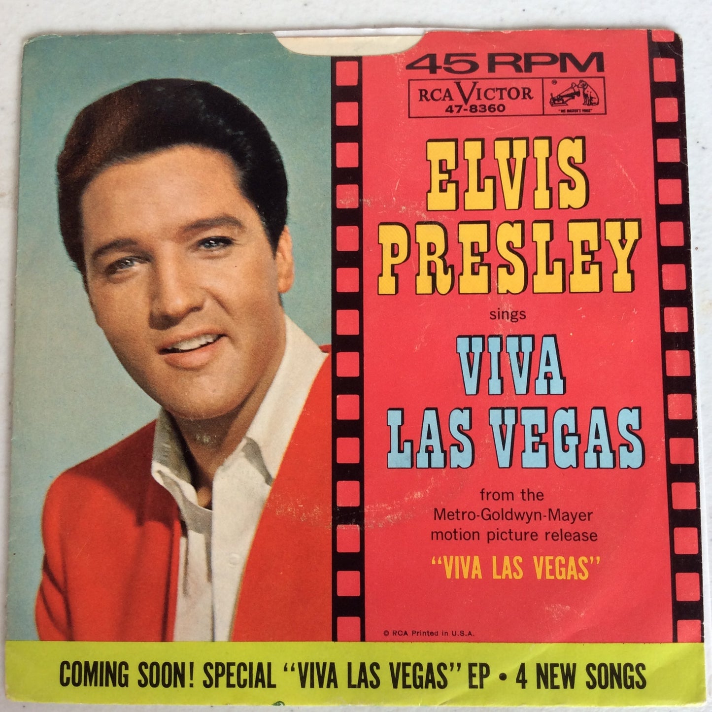 Elvis Presley - Viva Las Vegas / What'd I Say (7" VINYL) | Excellent (EX) Excellent (EX)--