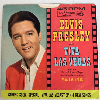 Elvis Presley - Viva Las Vegas / What'd I Say (7" VINYL) | Excellent (EX) Excellent (EX)--