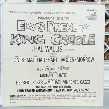 Elvis Presley - King Creole (Vol. 1) (7" VINYL) | Excellent (EX) Excellent+ (EX+)--