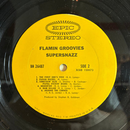 The Flamin' Groovies - Supersnazz (VINYL) | Excellent (EX) Very Good Plus (VG+)-