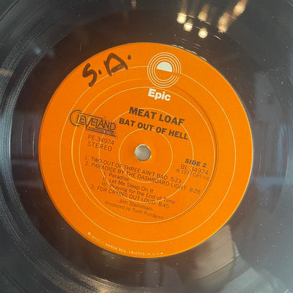 Meat Loaf - Bat Out Of Hell (VINYL) | Excellent (EX) Very Good Plus (VG+)--