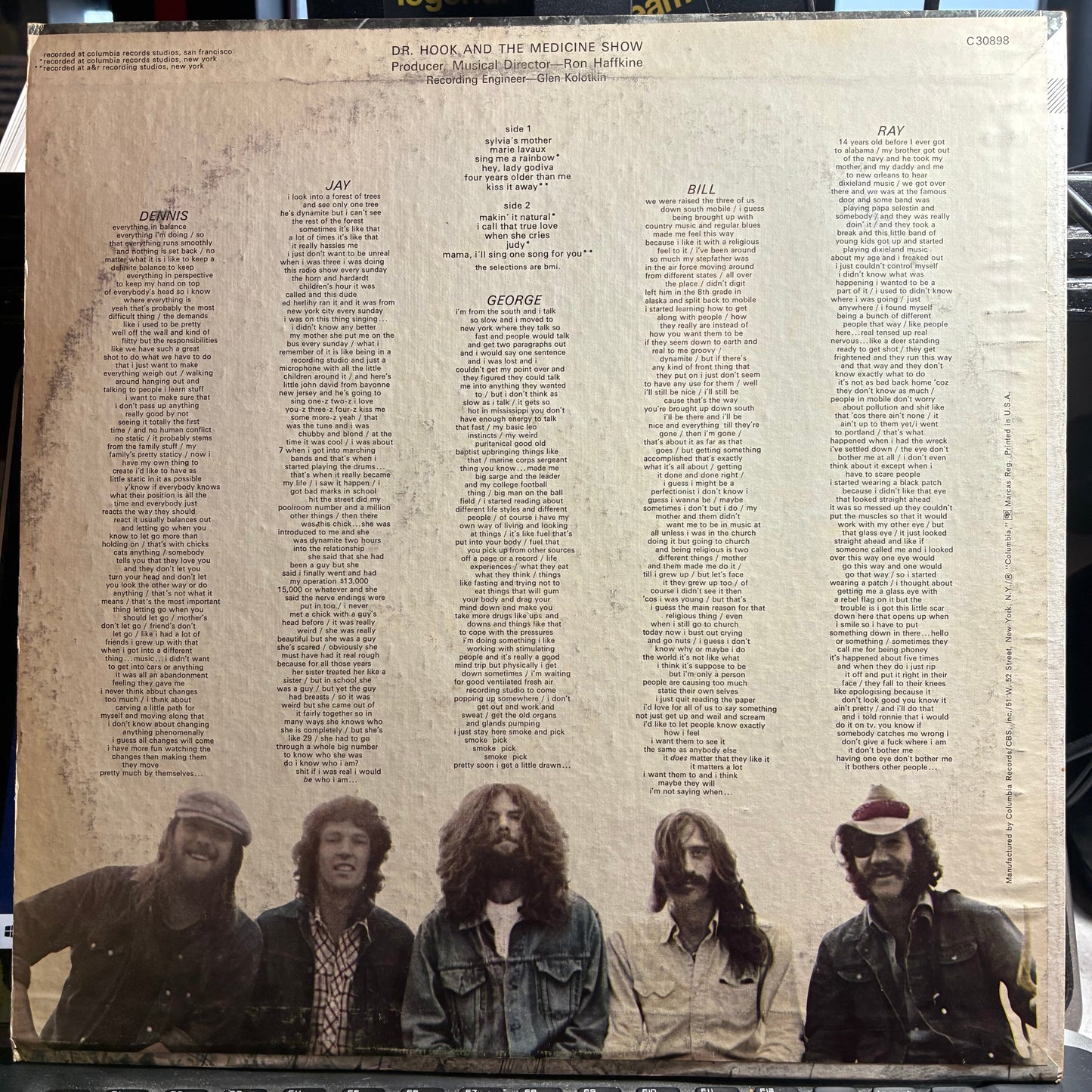 Dr. Hook & The Medicine Show - Doctor Hook (VINYL) | Excellent (EX) Excellent (EX)--