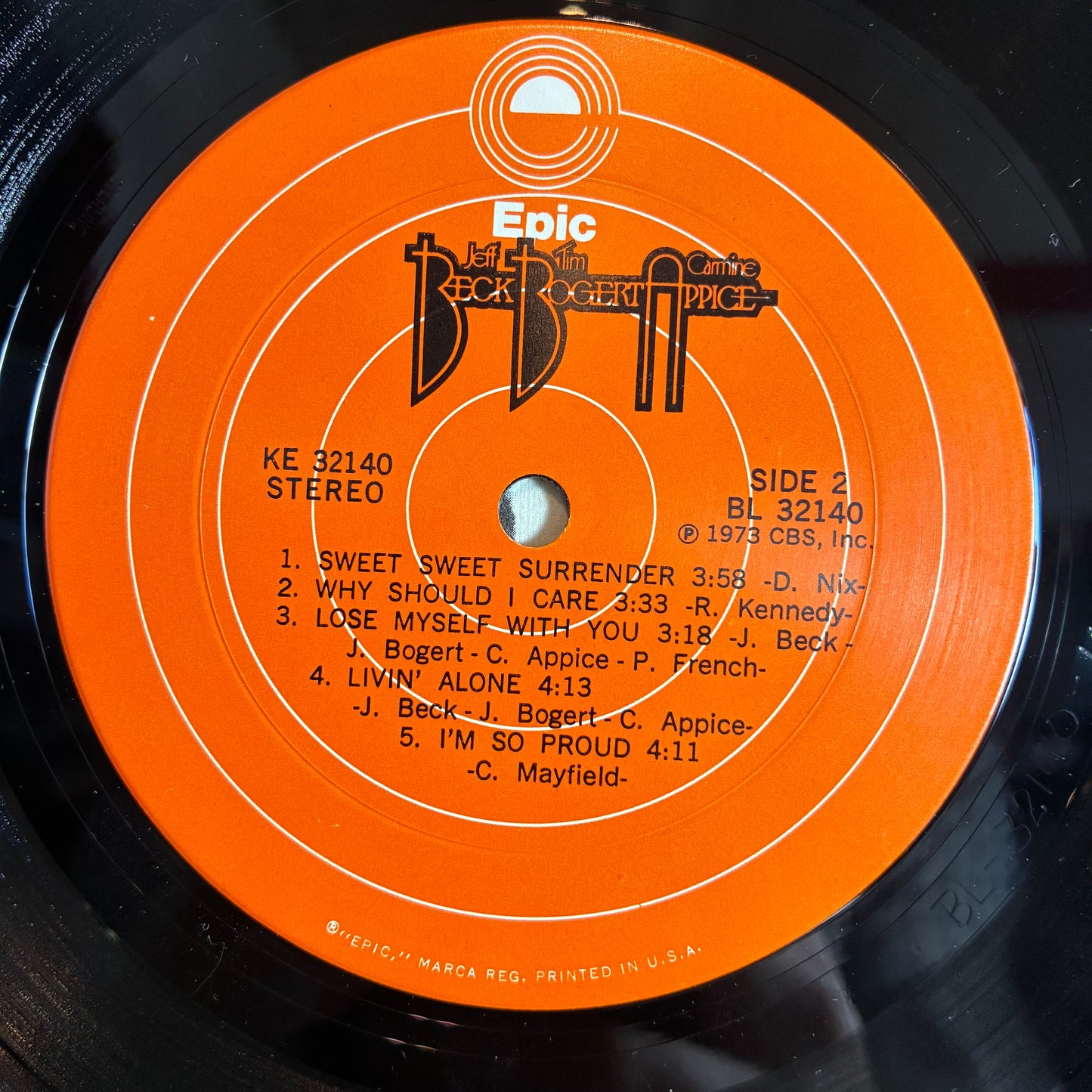 Beck, Bogert & Appice - Beck, Bogert & Appice (VINYL) | Excellent (EX) Excellent (EX)--