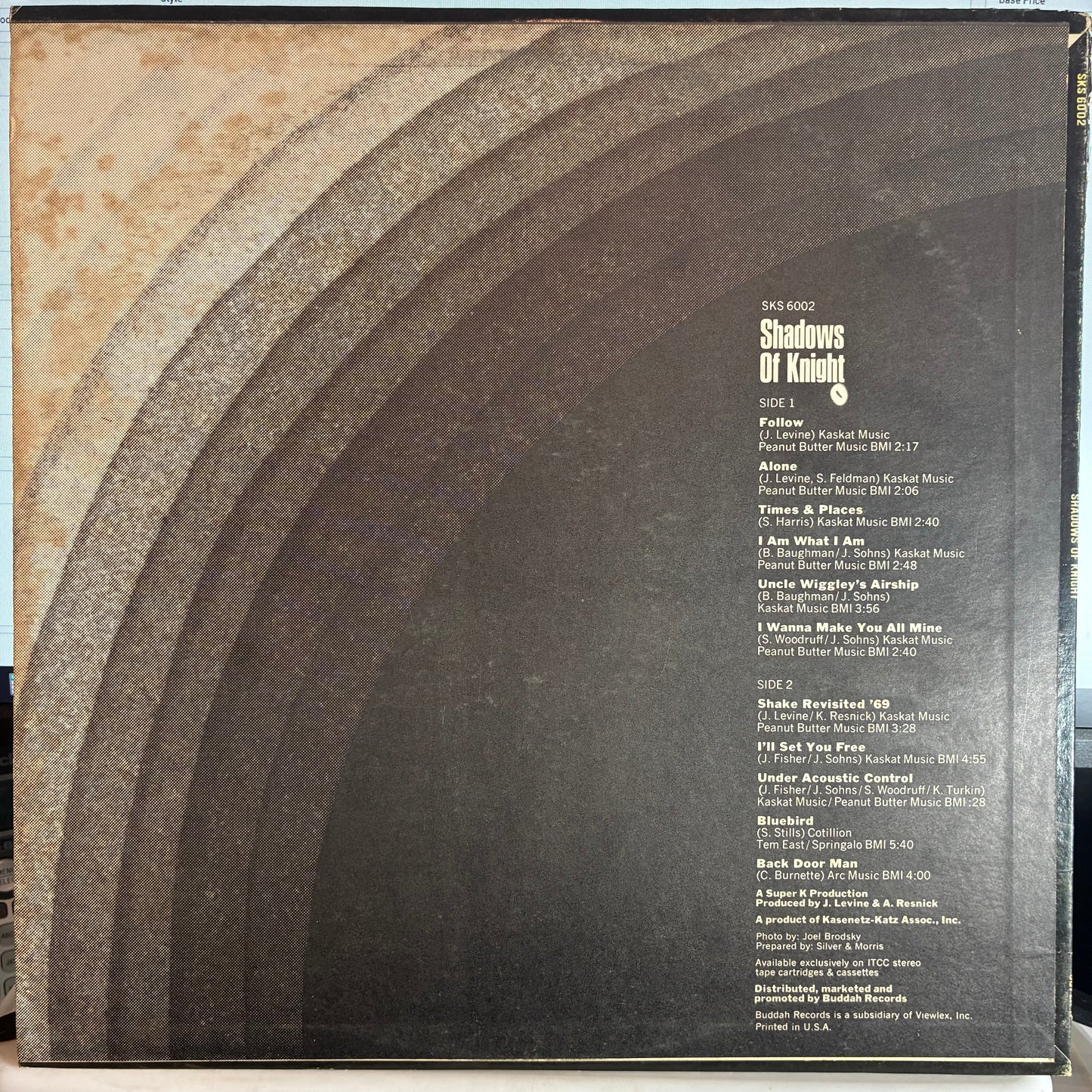 The Shadows Of Knight - Shadows Of Knight (Featuring Follow / Alone / Shake) (VINYL) | Excellent (EX) Very Good Plus (VG+)--