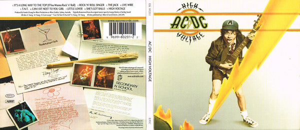 AC/DC - High Voltage (CD EPIC EK 80201) | USED Excellent (EX) Near Mint (NM)--