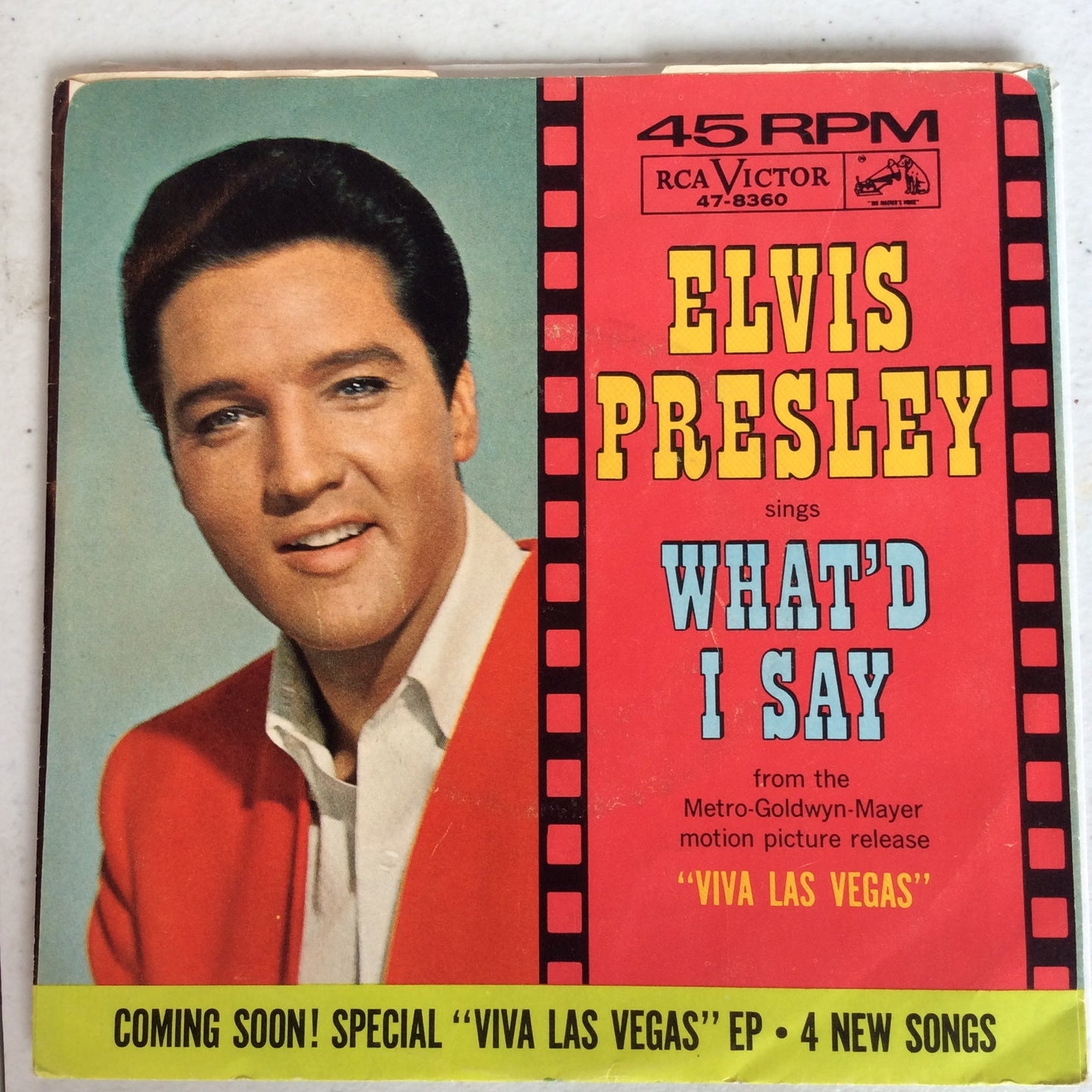 Elvis Presley - Viva Las Vegas / What'd I Say (7" VINYL) | Excellent (EX) Excellent (EX)--