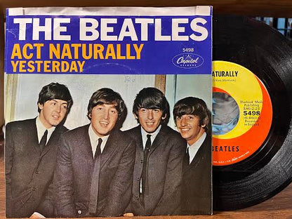 The Beatles - Yesterday / Act Naturally (7" VINYL) | Excellent (EX) Excellent+ (EX+)--