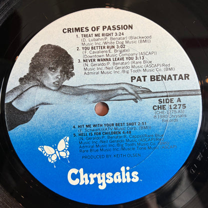 Pat Benatar - Crimes Of Passion (VINYL) | Excellent (EX) Very Good Plus (VG+)--