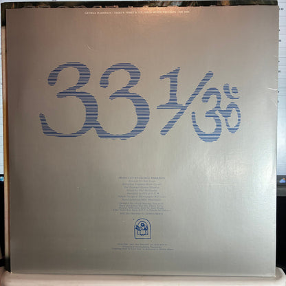 George Harrison - Thirty Three & 1/3 (VINYL) | Excellent (EX) Excellent (EX)--