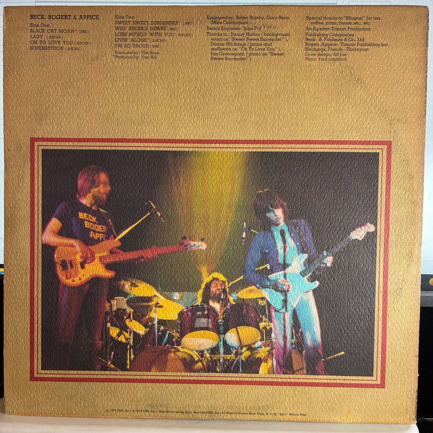 Beck, Bogert & Appice - Beck, Bogert & Appice (VINYL) | Excellent (EX) Excellent (EX)--