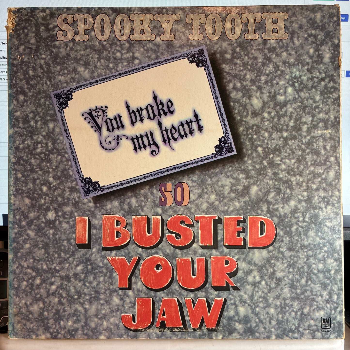 Spooky Tooth - You Broke My Heart So I Busted Your Jaw (VINYL) | Excellent (EX) Very Good Plus Plus (VG++)--