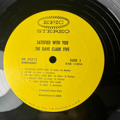 The Dave Clark Five - Satisfied With You (VINYL) | Excellent (EX) Excellent (EX)--
