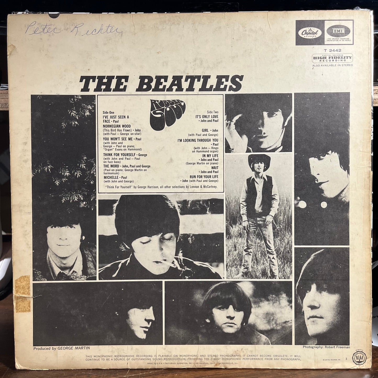 The Beatles - Rubber Soul (VINYL) | Very Good (VG)-